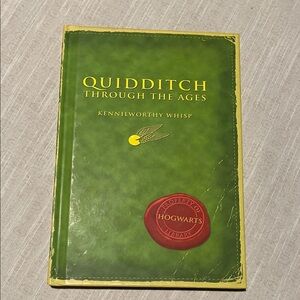 Quidditch Through the Ages Book by Kennilworthy Whisp. A Harry Potter book.